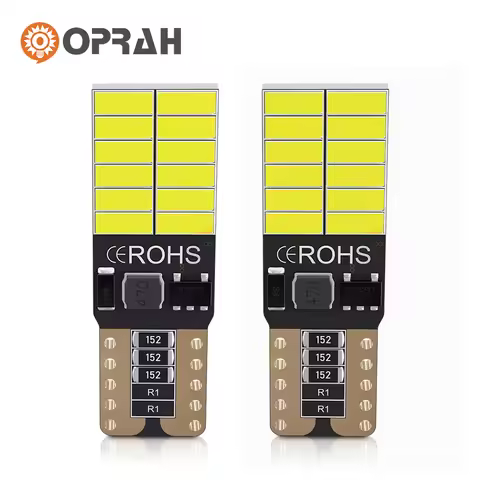 2PCS Original W5W T10 Car Led Bulb Canbus Interior Dome Lights 194 168 Amber Green Red Ice Blue Trun