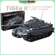 100301,WWII Panzerkampfwagan E-75 Tank Building Blocks The King Tiger Heavy Tank Toys Gifts for Boys