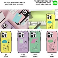 🇰🇷 KOREA Line Friends brown Sally Cony HOME SWEET HOME MAGNET CARD CASE 韓國 熊大 翻蓋磁吸 可裝卡 可放卡 防摔效能 手機保護套（多款手機型號） iPhone14 iPhone 14 iPhone13 iPhone12 iPhoneXR 適用 三星 Samsung Galaxy NOTE系列 Note 20 s9 S10 S21+ S22+ S22 S22U 最新款式 正貨 韓國空運到港