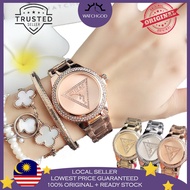 [🔥WATCHGOD PROMO🔥] GUESS Tri Glitz High Quality Luxury Diamond Fashion Women Ladies Watch Jam Tangan