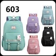 603 Korea Backpack High Quality ( Beg Sekolah / School Bag / Beg Galas / Laptop / College ) Design Girl