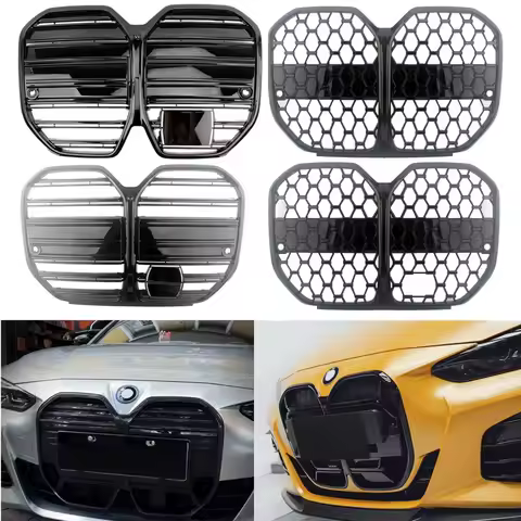 Front Bumper Kidney Grille For BMW G26 i4 440i Gran Coupe 2022-2024
