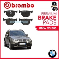 BREMBO Rear Brake Pads (1 set) -  BMW X3 E83 2.0i,2.0d,2.5i,3.0i,3.0d, BMW X3 E83 3.5d