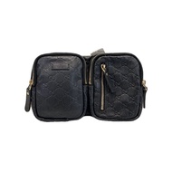 GUCCI waist bag bag_Gucci Shima leather BLK Direct from Japan Secondhand
