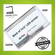 ASUS X451 X451M A45VD K40 K40C K40ID K45 X8AC A42J A42N X452L Laptop LCD LED Screen