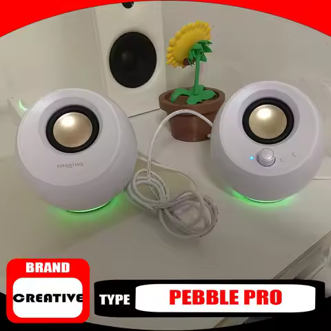 Creative Pebble Pro Bluetooth 5.3 Speaker RGB Noise Reduction Lighting Audio-visual Upgraded Desktop
