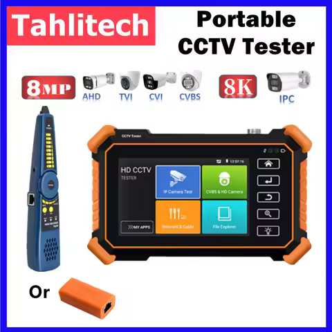 IPC1900/1910 4inch 8K Video Camera IPC Tester WIFI UTP Cable Tester 8K H.265 4K H.264 Test IP Analog