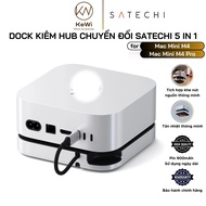 Dock Kiêm HUB Chuyển Đổi Satechi 5 in 1 Cho Mac Mini M4 Với Khe Gắn SSD – ST-GNMMES