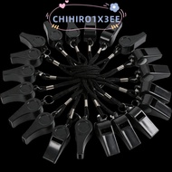 CHIHIRO1X3EE 20pcs Plastic Whistle, Plastic Material Black Color Sports Whistle, Portable Portable S