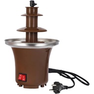 Mini Chocolate Fountain Three Layers Electric Chocolate Melting Machine Household Triple Heating Che