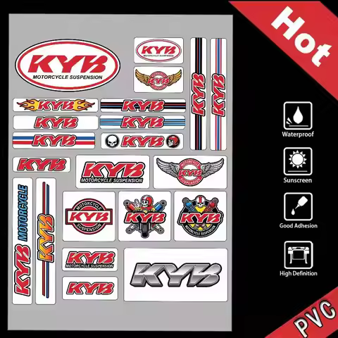 FOR KYB MOTO Waterproof Reflective Scratch Cover Sticker Universal Decor Decal For Car Motorcycle He