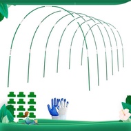 【xdigzhizi1】Garden Hoops for Raised Bed Grow Tunnel Trellis 6 Sets of 8FT Long Greenhouse Hoops Grow