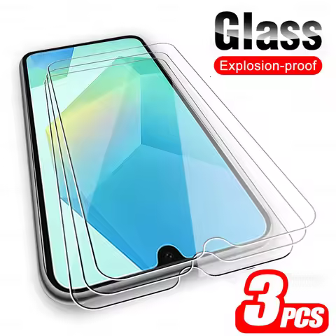 3Pcs Tempered Protective Glass For Samsung Galaxy A16 Sumsung A 16 16A SamsungA16 GalaxyA16 4G 5G Fu