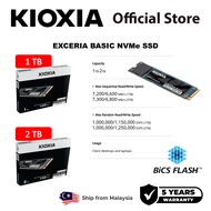 KIOXIA Exceria Basic NVMe SSD (1TB_2TB) R:7,200MB/s_7,300MB/s M.2 2280 PCIe Gen4x4