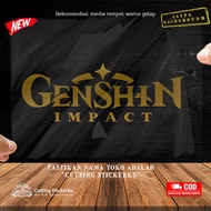 Genshin Impact Intro Cutting Sticker Variasi Motor Mobil Stiker Reflektif Nyala Timbul Tahan Air