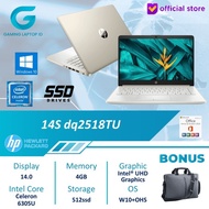 Grosir LAPTOP HP 14s-dq2518TU - Celeron 6305U 4GB 512GB Intel UHD 14" W10 OHS Keren