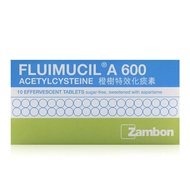 BUNDLE OF 2 Fluimucil A 600mg Effervescent Tablets 10's