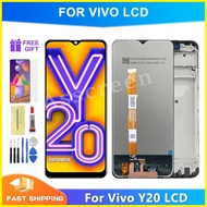 ● ◐ ☜ Original For VIVO Y20i LCD Y20 Y20sg Y12s Y21s 2021 Y15A Y12A LCD Screen Display with Frame R
