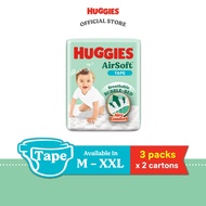 HUGGIES AirSoft Tape M52/ L44/ XXL38/ XXL32 (6 Packs)