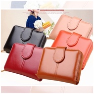 Ashley Short Lawa Wallet Wallet Bag Phone Dompet Wanita Perempuan Pouch Purse Cute wax skin purse