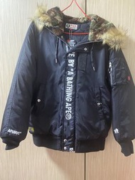 Aape by A Bathing Ape 黑色羽絨外套