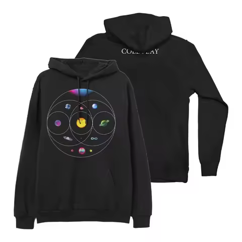 Rock British Coldplay casual loose fitting men's and women's hooded sweatshirts