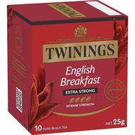 ชาทไวนิงส์ อิงลิช เบรคฟาสต์ เอ็กซ์ตร้า สตรอง ขนาด 10,80 ถุง/Twinings English Breakfast Extra Strong Tea Bags 10, 80 Pack
