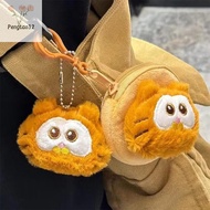 [pes] Plush Coin Purse Keychain Cute Zipper Coin Wallet Earphone Storage Bag Backpack Pendant Charms