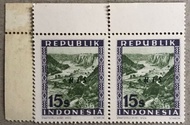 PW680-PERANGKO PRANGKO INDONESIA WINA REPUBLIK 15s ,RIS(H),BLOK 2