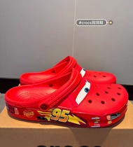 Crocs x cars  Mc Queen Classic clog Lightning McQueen 大人兒童同款  洞洞鞋 汽車人 閃光款 拖鞋 涼鞋
