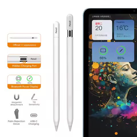 For Apple Pencil Pro Tip Touch Pen for iPad 11 13 M2 M3 M4 Mini 7th 9th 8t Tablet Stylus Pen Type C 