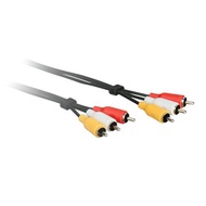 PHILIPS 飛利浦 飛利浦 3RCA 公/公立體音源線 1.5M(紅白黃)