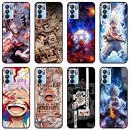 For Oppo Reno 6 5g/ Reno 6 pro/ Reno 6z Anime One piece Luffy gear 5 CUSTOMIZE Tempered Glass Hard Phone Case Back Colver Photo-printing Cas