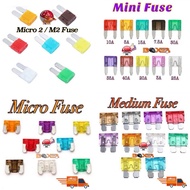 micro 2 micro mini medium standard fuse for car lorry van 12v