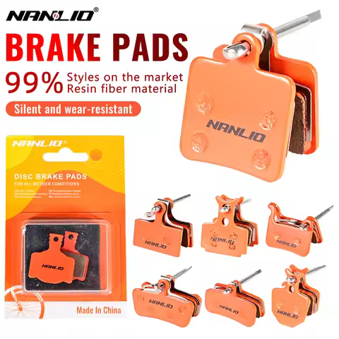 Bicycle Resin Semimetal Disc Brake Pads NanLio Pair MTB Bike Brake for Shimano B01S M375 M395 M446 M