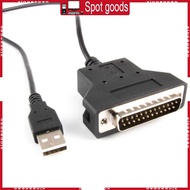XI USB to DB25 25Pin Converter Cable for  and Printers 180cm
