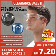 [Ready Stock] Transparent Protective Mask🔥face shield transparent face mask/Face Shield adult shield/face shield防护面罩防疫面罩