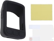 Silicone Protective Case Compatible with Wahoo Elemnt Bolt V2 Bike Silicone Protective Cover with Protective Film Replacement GPS Bike Computer Accessories Black