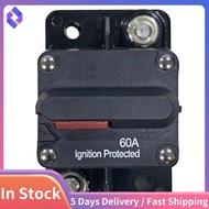Water Proof,12V-24V DC 60AMP Manual Reset Circuit Breaker for Boat Trolling