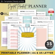 Digital Product Planner - How to Start Digital Products Business, Digital Business Planner, Digital 