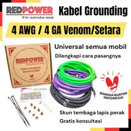 Redpower Kabel Grounding Mobil 4 awg / 4 GA Ground Wire Kit 4awg universal semua mobil 5 titik 7 tit