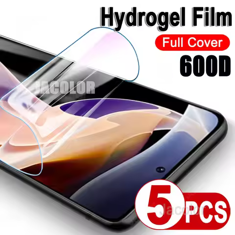 5PCS Hydrogel Film For Xiaomi Redmi Note 11 4G Pro Plus 5G Soft Water Gel Screen Protector For Note 