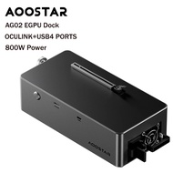 อุปกรณ์ต่อการ์ดจอแยก AOOSTAR AG02 EGPU Dock with OCulink-USB4 PortBuilt-in Huntkey 800W PowerSupply