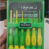 Tekiro 6-piece precision electric screwdriver set 6-piece insulation precision screwdriver set