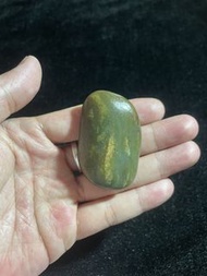 玩家自玩回血！新疆和田玉青玉籽料原石 天然灑金皮 無裂保真