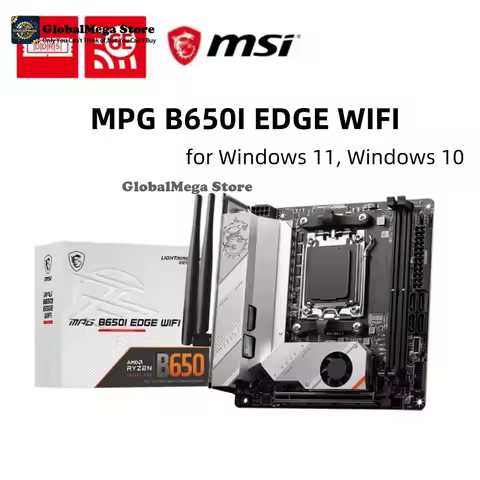 New MPG B650I EDGE WIFI Motherboard 128GB DDR5 AMD B650 Socket AM5 Mini ITX Supports AMD Ryzen 9000/