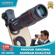 28B 2 In 1 APEXEL Lensa Telephoto 18X25 Zoom Untuk Kamera HP Jarak Jauh Jernih + Tripod Mini APL T18