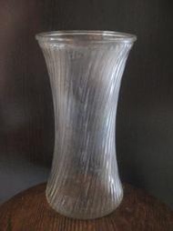 早期美國製BRODY斜紋曲線玻璃花瓶花器面交799含運880