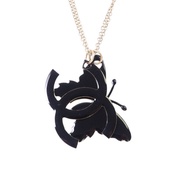 CHANEL 金屬/琺瑯Necklace金扣項鏈