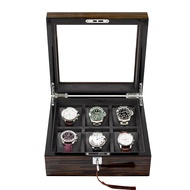 F O-Kay Watch Box Storage 6-Slot 8-Slot With Lock And Key Premium